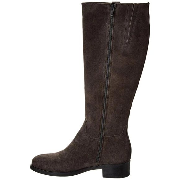🆕 LA CANADIENNE Love Knee High Lined Waterproof Suede Boot 7 Gray - Picture 2 of 13